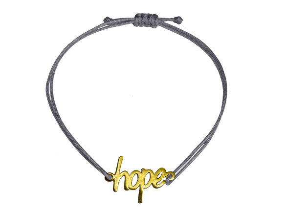 Hope Armband Gold - Grau