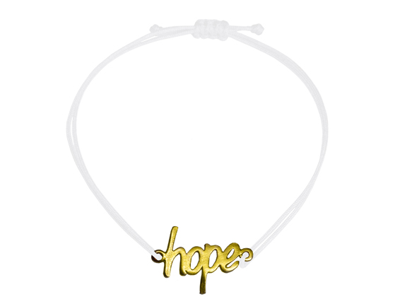 Hope Armband Gold - Weiß